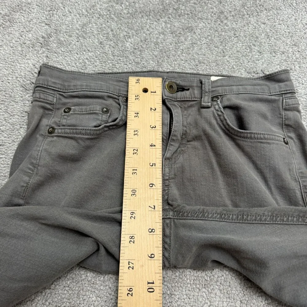 Rag & Bone The Dre Slim Boyfriend Denim Jeans Womens 24 Aged Sage Gray Stretch
